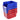 Plastic Storage Bin, (5-Inch x 4-Inch x 3-Inch), Hanging Stackable Storage Organizer Bin, Blue/Red, 24-Pack, Heavy Duty Stacking Containers for Closet, Kitchen, Office, or Pantry Organization