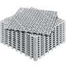 Modular Interlocking Cushion, 12 Pack 12" x 12" Splicing Drainage Mats, PVC Interlocking Drainage Floor Tiles, Non-Slip Drainage Holes for Restroom, Bathroom, Kitchen, Pool, Wet Areas, Gray