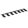 Bucket Tooth Bar, 53'', Heavy Duty Tractor Bucket Teeth Bar for Sub-Compact Tractor Loader, 4560 lbs Load-Bearing Capacity, Fits Bucket Cutting Edges Sized 1/2" or Less with No Drilling Required
