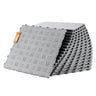 Garage Tiles Interlocking, 12 x 12 x 0.53 inch 25 Pack Garage Floor Covering Tiles, Non-Slip Double-Sided Texture Garage Flooring Tiles, for Garages, Basements, Repair Shops, Silver