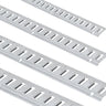 E Track Tie-Down Rail Kit, 24PCS 5' E-Tracks Set Includes 8 Steel Rails & 8 O-Ring Anchors & 8 Tie-Offs with D-Ring, Versatile Securing Accessories for Cargo Motorcycles Bikes, 2000 lbs Load