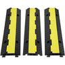 3 PCs Cable Protector Ramp 2 Channel 12000 lbs Load Wire Cable Cover Ramp