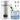 1.1Gal Water Distiller, 0.3Gal/H, 750W Distilled Water Maker Machine 0-99H Timing Set Temp Display, 304 Stainless Steel Countertop Distiller Plastic Carafe Cleaning Powder 3 Carbon Packs, White