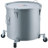 Fryer Grease Bucket, 16 Gal Oil Disposal Caddy with Caster Base, Carbon Steel Rust-Proof Coating, Oil Transport Container with Lid, Lock Clips, Filter Bag for Hot Cooking Oil Filtering, Gray
