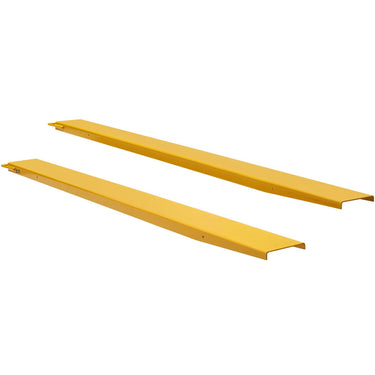 Pallet Fork Extensions, 96" Length 5.5" Width, Heavy Duty Carbon Steel Fork Extensions for Forklifts, 1 Pair Forklift Extensions, Industrial Forklift Fork Attachments for Forklift Truck, Yellow