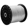 Polyester Pull Tape, 3/4" x 1053' Mule Tape Flat Rope, 2500 lbf Tensile Capacity, Printed Webbing Cable Pulling Tape for Packaging, Gardening, Commercial Electrical, Conduit Work, White