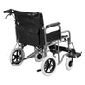 Wheelchair Steel Transport Chair Foldable Wheelchair 24-In W Seat 300lbs