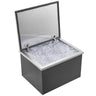 Drop in Ice Chest, 20"L x 16"W x 13"H Stainless Steel Ice Cooler, Commercial Ice Bin with Hinged Cover, 40 qt Outdoor Kitchen Ice Bar, Drain-pipe and Drain Plug Included, for Cold Wine Beer