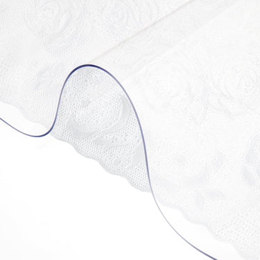 Plastic Table Cover 36 x 60 Inch, 1.5 mm Thick Clear Table Protector, Rectangle Clear Desk Mat, Waterproof & Easy Cleaning for Office Dresser Night Stand