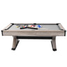 Billiards Table Combo Set, 7ft 3-in-1 Multi Game Table with Dining, Pool, and Tennis Table, Includes Full Set of Accessories, Wood Color with Grey Cloth, Perfect for Family Game Room Kids Adults
