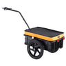 Bike Cargo Trailer, 88 lbs Load Capacity, Heavy-Duty Bicycle Wagon Cart, Foldable Compact Storage with Universal Hitch, Waterproof Cover, 16" Wheels, Safe Reflectors, Fits 24"-28" Bike Wheels