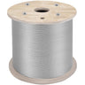 304 Stainless Steel Cable 1/4 Inch 7 X 19 Steel Wire Rope 200Feet Steel Cable for Railing Decking DIY Balustrade(1/4 Inch-200Feet)