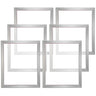 Screen Printing Kit, 6 Pieces Aluminum Silk Screen Printing Frames, 20x24inch Silk Screen Printing Frame with 110 Count Mesh, High Tension Nylon Mesh and Sealing Tape for T-shirts DIY Printing