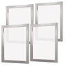 Screen Printing Kit, 4 Pieces Aluminum Silk Screen Printing Frames, 20x24inch Silk Screen Printing Frame with 355 Count Mesh, High Tension Nylon Mesh and Sealing Tape for T-shirts DIY Printing