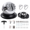 Ball Vise, 3" Engraving Setting Tool, 360° Rotation Engraving Block Vise, 30 PCS Attachment Jewelry Engraving Block Tools Standard Block for Gemstone Inlay and Small-Scale Engraving