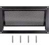 Flood Vent, 8" Height x 16" Width x 2" Depth Foundation Flood Vent, to Reduce Foundation Damage and Flood Risk, Black, Wall Mounted, for Crawl Spaces,Garages & Full Height Enclosures