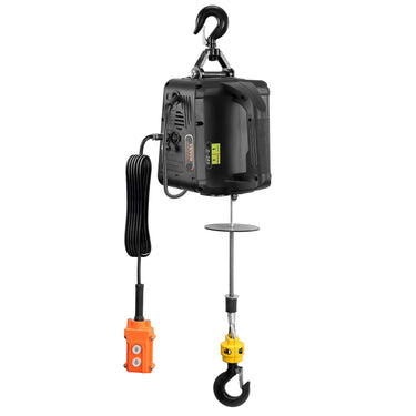 3-in-1 Electric Hoist Winch, 1100lbs 1500W Portable Power Winch Crane, 110V/120V 22.9 ft Lifting Height, 13 ft/min with Manual, Wired and Wireless Remote Control, Overload Protection