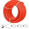 Oxygen Barrier 1/2 Inch 300 Feet Tube Coil EVOH PEX-B Pipe, for Residential Commercial Radiant Floor Heating, Red