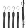 4 Pcs Flat Bungee Cord Set 20 mm Heavy Duty Bungee Straps with S-Hook 40"