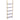 Industrial Square Pipe Shelf 5 Tier 24x11.8in Wall-Mount Gold White