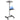 Projector Floor Stand Adjustable Height from 22.8 to 57.3 in, DJ Equipment, Projector Mount with Tray, Ideal for Outdoor Movies, Office and Stage, Max Load Capacity 88 lbs With Wheels, Black