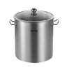 24QT Stainless Steel Stockpot Cooking Kitchen Sauce Pot with Lid Handle