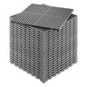 Interlocking Drainage Mat, 15.7'x15.7' Modular Cushion Durable PP Material, 24 Pcs Splicing Drainage Mats, Non-Slip Drainage Floor Tile and Shower Mat, for Garage, Garden, Kitchen &Outdoor, Grey