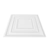 Ceiling Tiles 12-Pack 24 x 24 in PVC Easy Installation White Peg Pattern