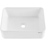 Modern Ceramic Vessel Sink 19"x14.7" Bathroom Vanity Bowl Countertop White