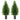 2 Pack 3' Artificial Cedar Topiary Tree Faux Plant UV Decor In/Outdoor