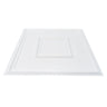 Ceiling Tiles 12-Pack 24 x 24 in PVC Easy Installation White Geometric