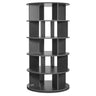 5 Tiers Rotating Shoe Rack Tower, 360°Spinning Shoe Display, Revolving Shoe Rack Storage Round Carousel, Lazy Susan Shoe Rack Organizer, Ideal for Bedroom, Living Room, Entryway, Black