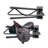 Saddle Rack with Pad Bar 2 Packs Wall Mounted Horse Saddle Stand Black