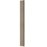 Wood Slat Acoustic Panels 7.9 x 94.5 inch for Modern Wall Decor Silver Wood