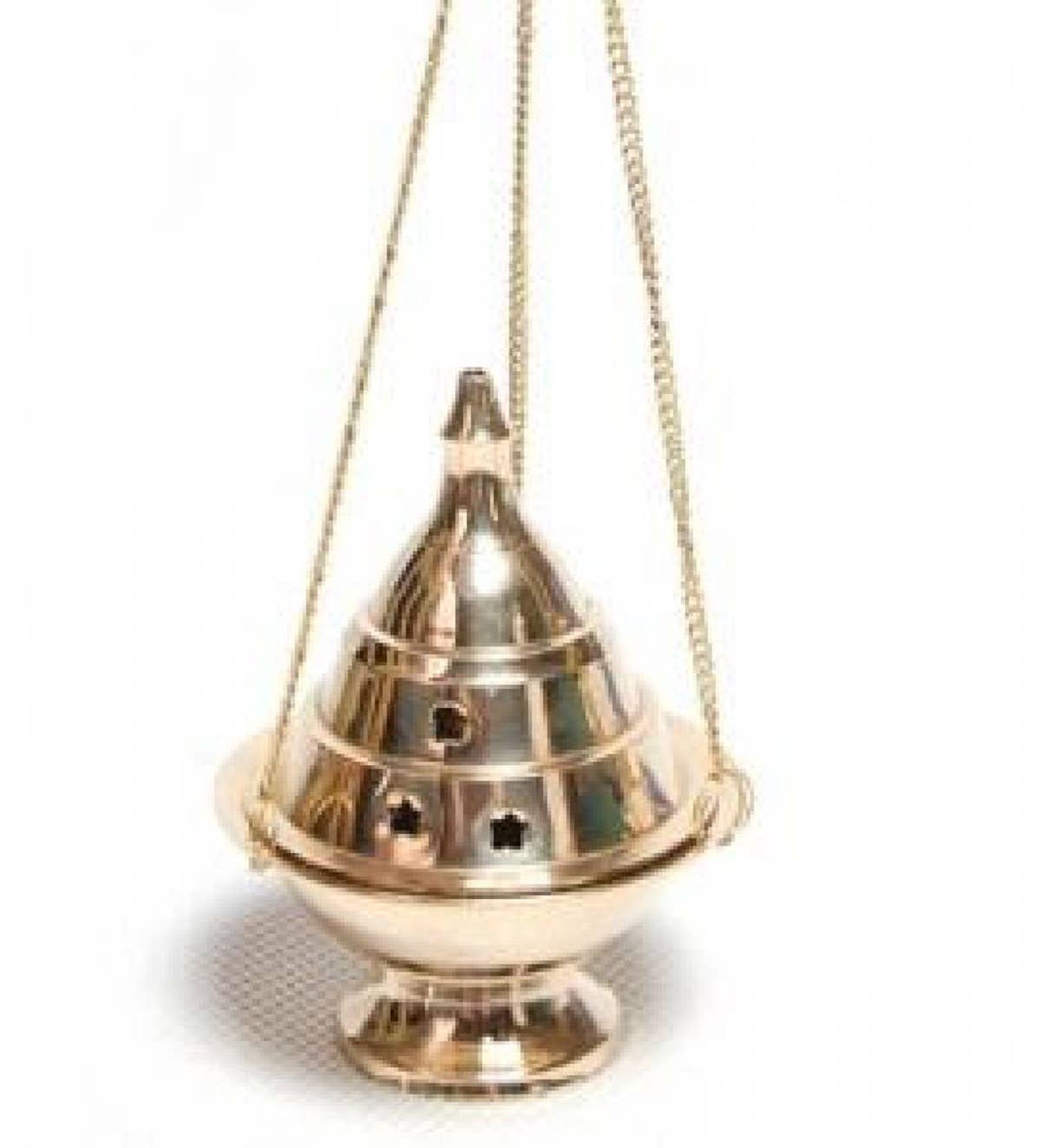 Hanging Brass Incense Burner 5 - 6" by OMSutra