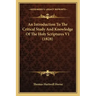 An Introduction to the Critical Study and Knowledge of the Holy Scriptures V1 (1828)