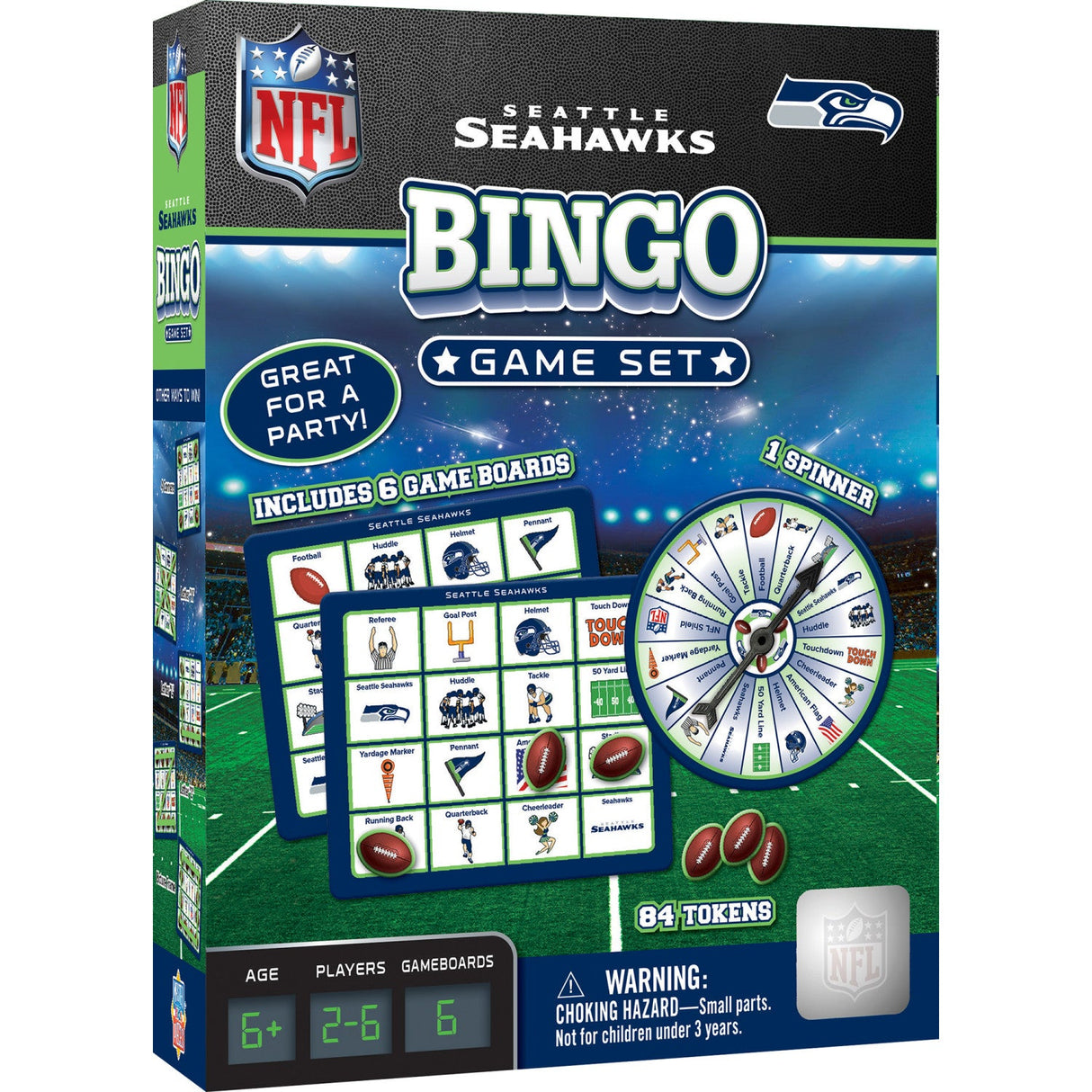 Seattle Seahawks Bingo Game by MasterPieces Puzzle Company INC