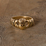 Handcrafted Vintage Ring 18k Gold Irish Claddagh Ring Antique #R1768 Antique Rings Jewelry by PVD Vintage Jewelry