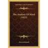 The Analysis Of Mind (1922)