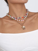 Multi-Colored Dainty Necklace Necklaces Accessories by migunica