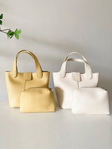 Simple Casual Chic PU Solid Color 2 Pieces Bags Accessories by migunica