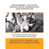 Rosenberg English Holocaust Haggadah For Passover: Holocaust Poems and Essays to Supplement the Seder