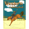 Western Coloring Book: Rodeo, Roping, Broncs and Barrels for Coloring
