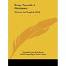 Essay Towards A Dictionary: Tibetan And English (1834)
