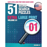 Sam's Extra Large Print Word Search Games: 51 Word Search Puzzles, Volume 1: Brain-stimulating puzzle activities for many hours of entertainment