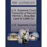 U.S. Supreme Court Transcript of Record Herrick V. Boquillas Land & Cattle Co