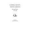 Caswell County, North Carolina, Marriage Bonds, 1778-1868