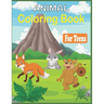 Animal Coloring Book For Teens: 45 Stress Relieving cute animal designs to color