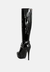 daphne stiletto heeled mid calf boots by London Rag