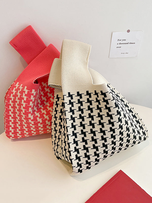 Houndstooth Bags Handbags by migunica